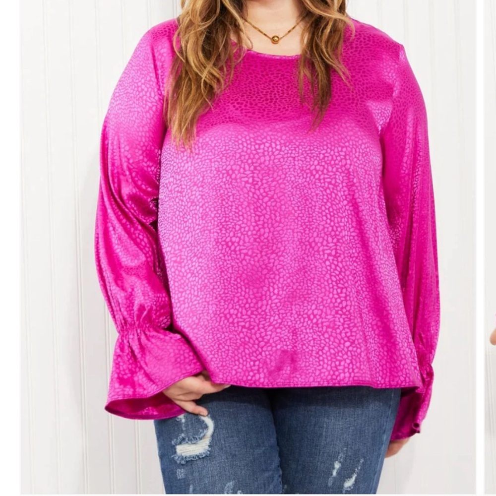 Acting Pro Beauty Queen  Leopard Satin Top